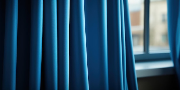 Zasłony granatowe najlepszym wyborem do salonu