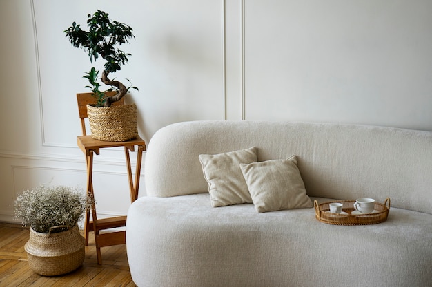 Sofa skandynawska funkcjonalna i stylowa do domu